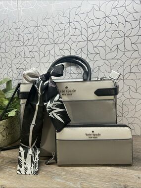 8815 kate spade Colorblock Satchel with Matching Wallet 270938815